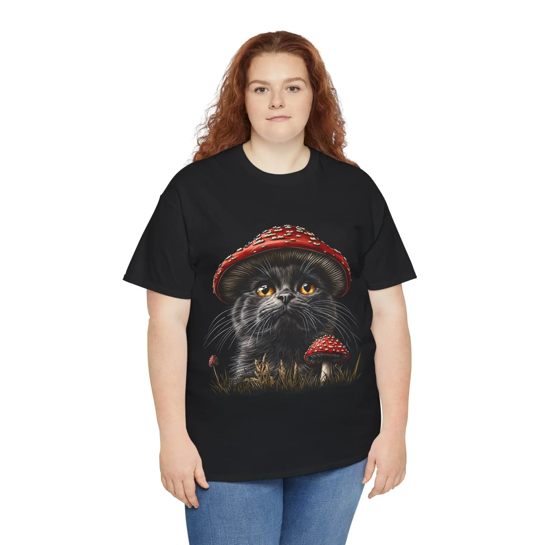 Grzybokot: T-shirt muchomor kot 3 – unisex - obrazek 9