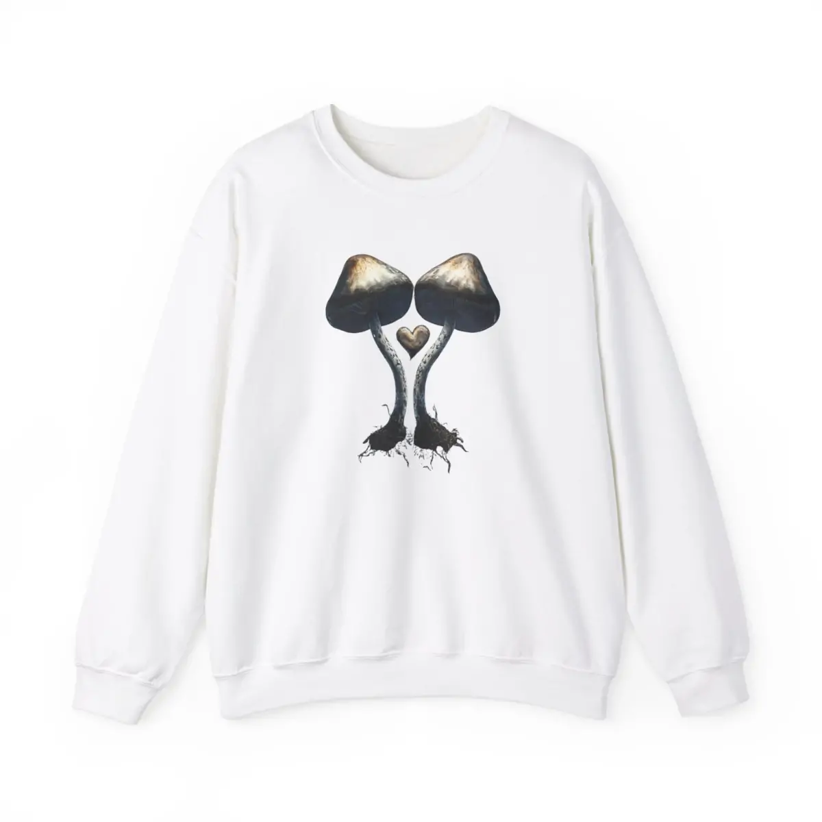 Bluza basic z motywem grzybowym