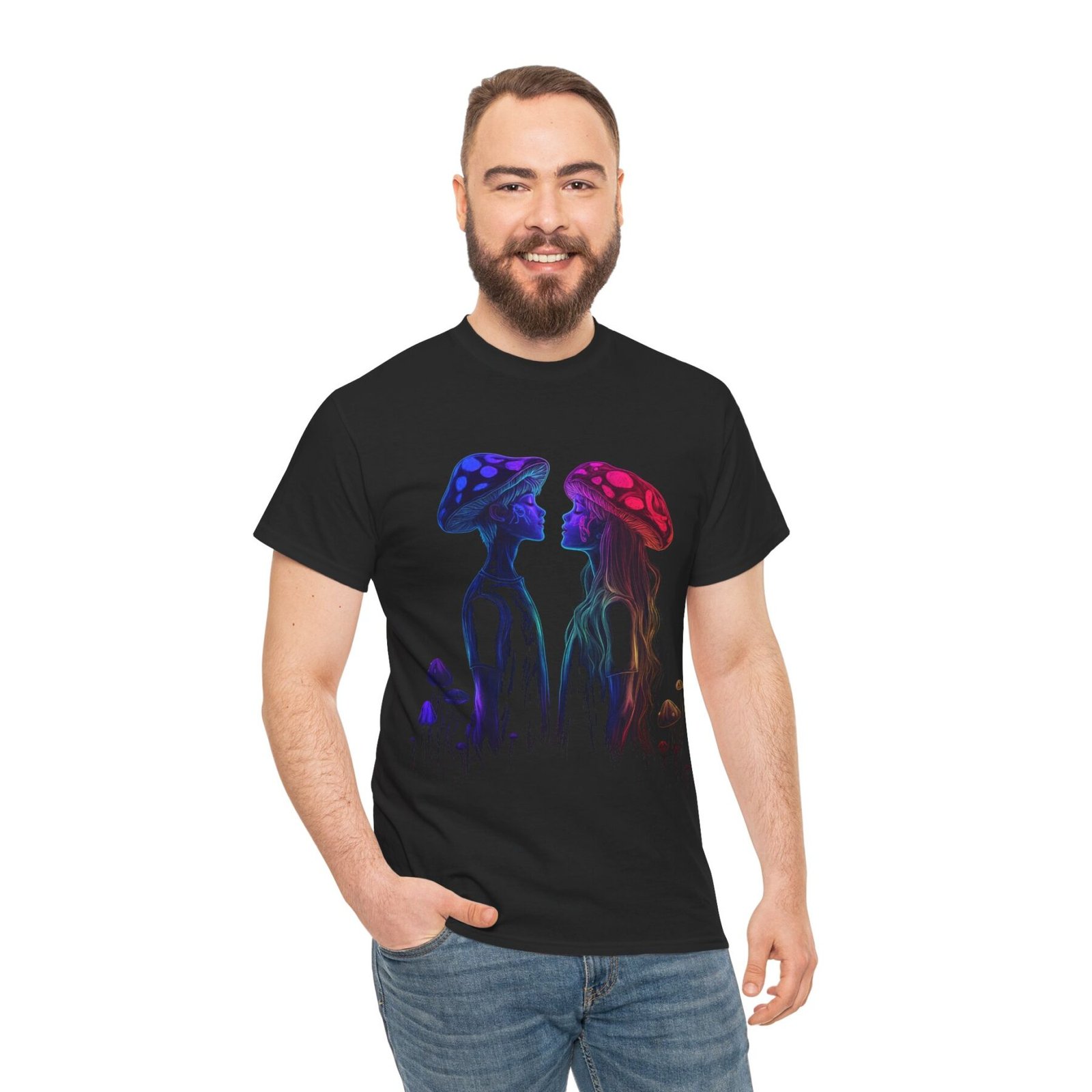 Mushroom Love 6: T-shirt unisex - obrazek 7