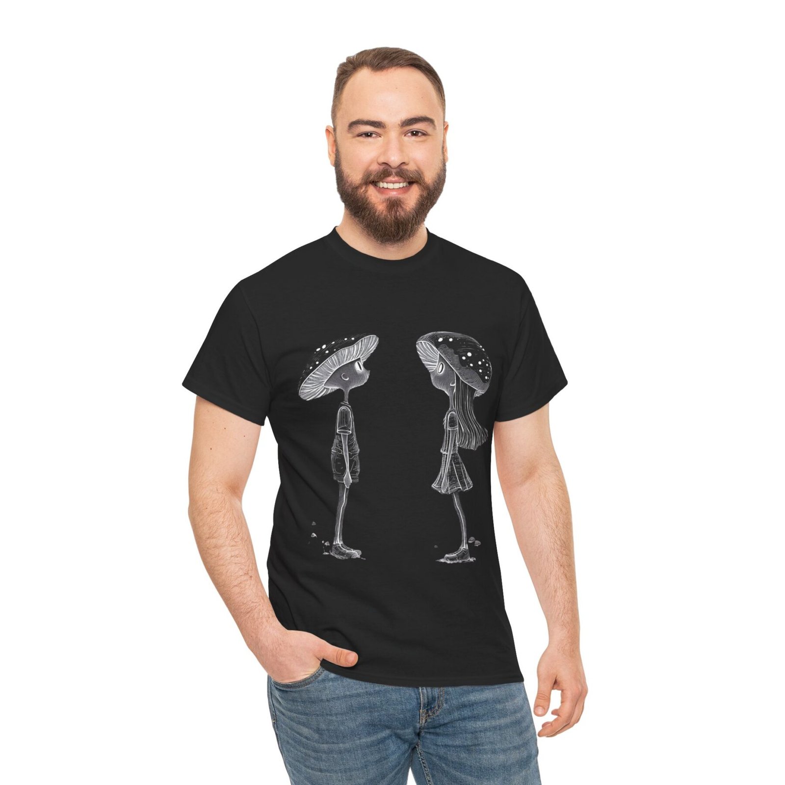 Mushroom Love 7: T-shirt unisex - obrazek 5